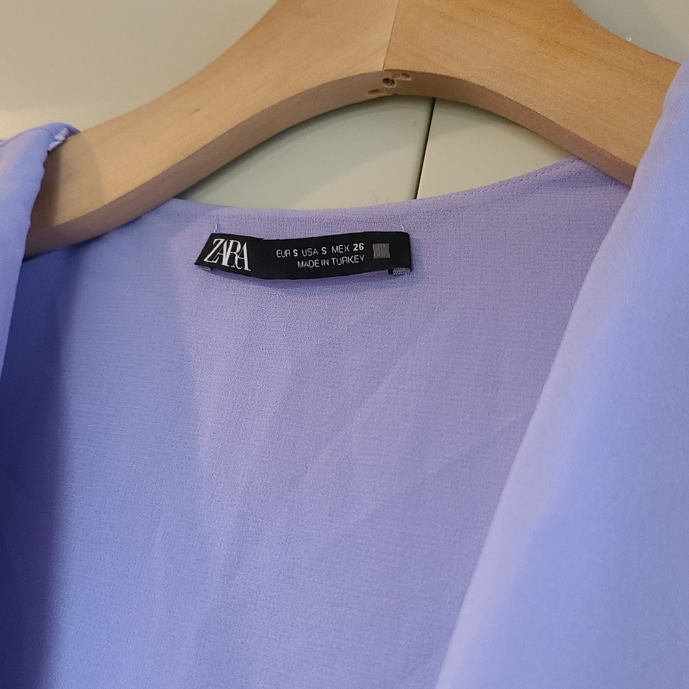 Zara Lavender Ruffle Blouse - Picture 3 of 4